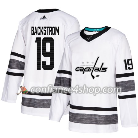 Adidas Maillot de Hockey Washington Capitals Nicklas Backstrom 19 2019 All-Star Blanc Authentic - Homme